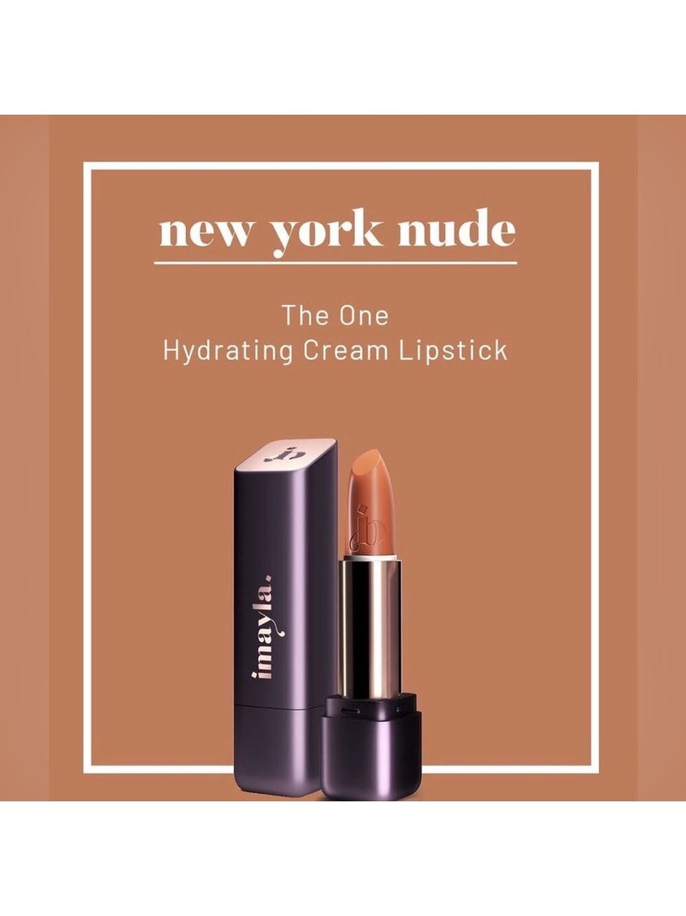 imayla The One Hydrating Cream Lipstick New York Nude 0.12 oz NIB